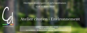 Atelier citoyen “Environnement”, lundi 9 décembre 2019,  la Fleuriaye à Carquefou